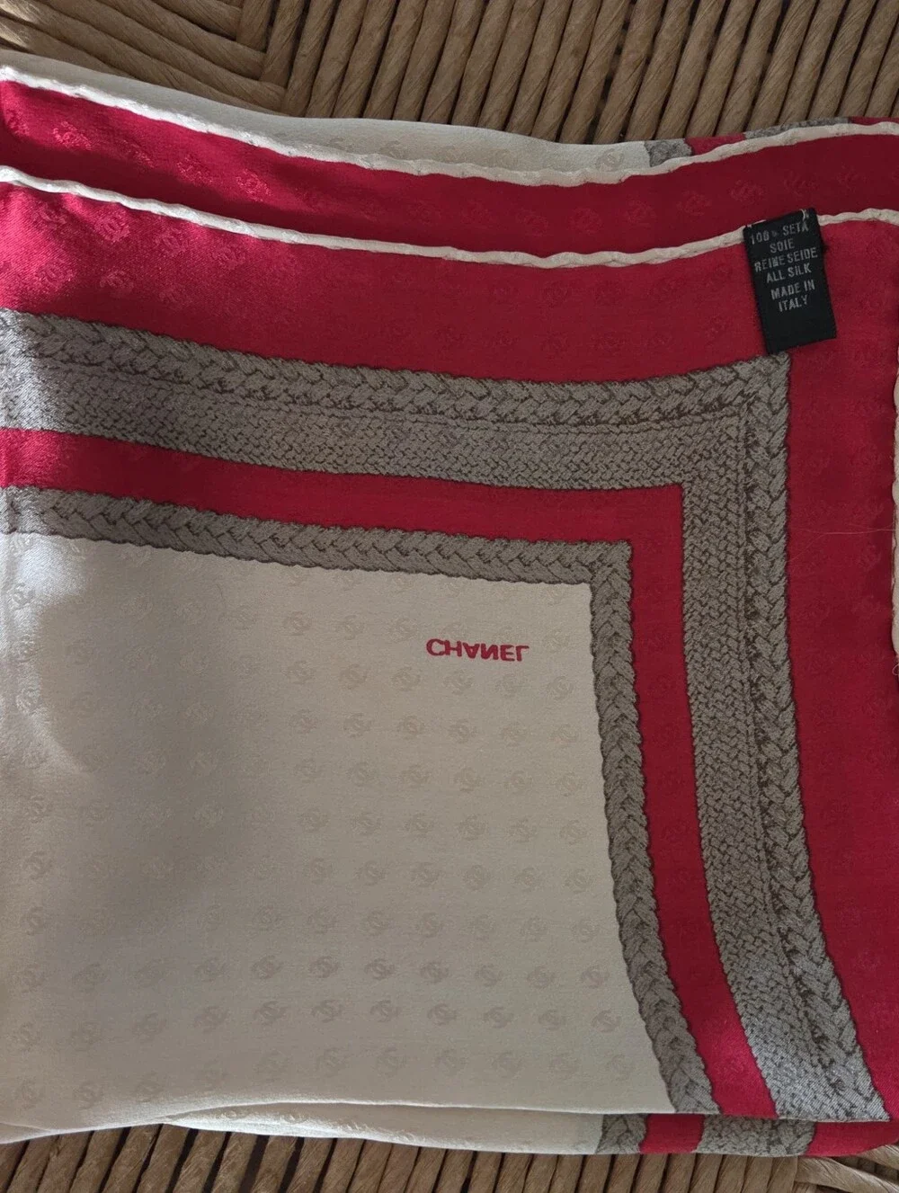 CHANEL SILK SQUARE SCARF ITALY